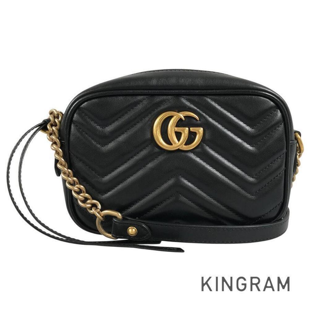 Gucci GG Marmont Camera Bag Leather Shoulder Black